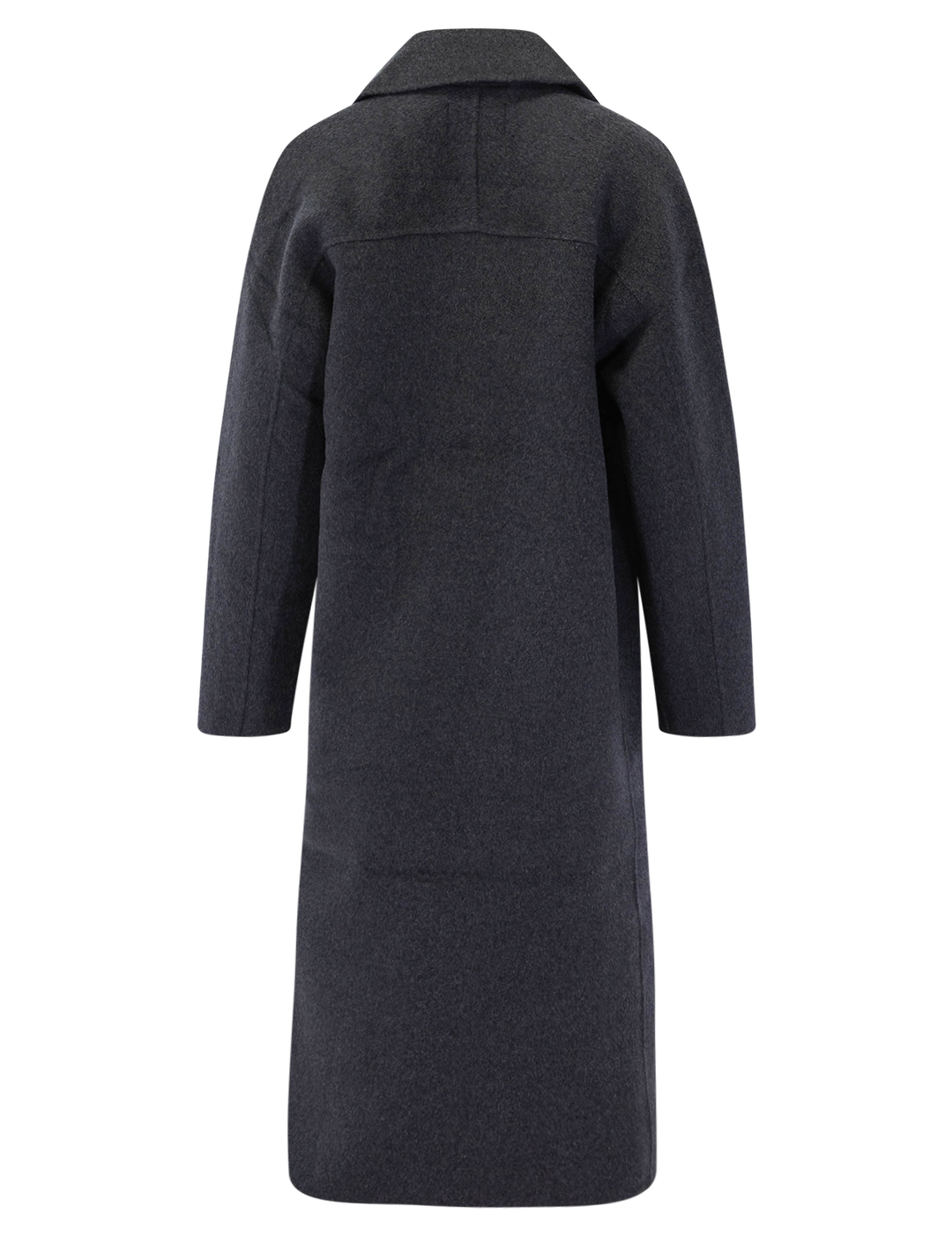 colette longline coat in charcoal heather