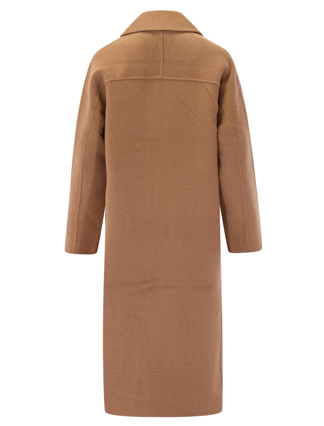 colette longline coat in camel