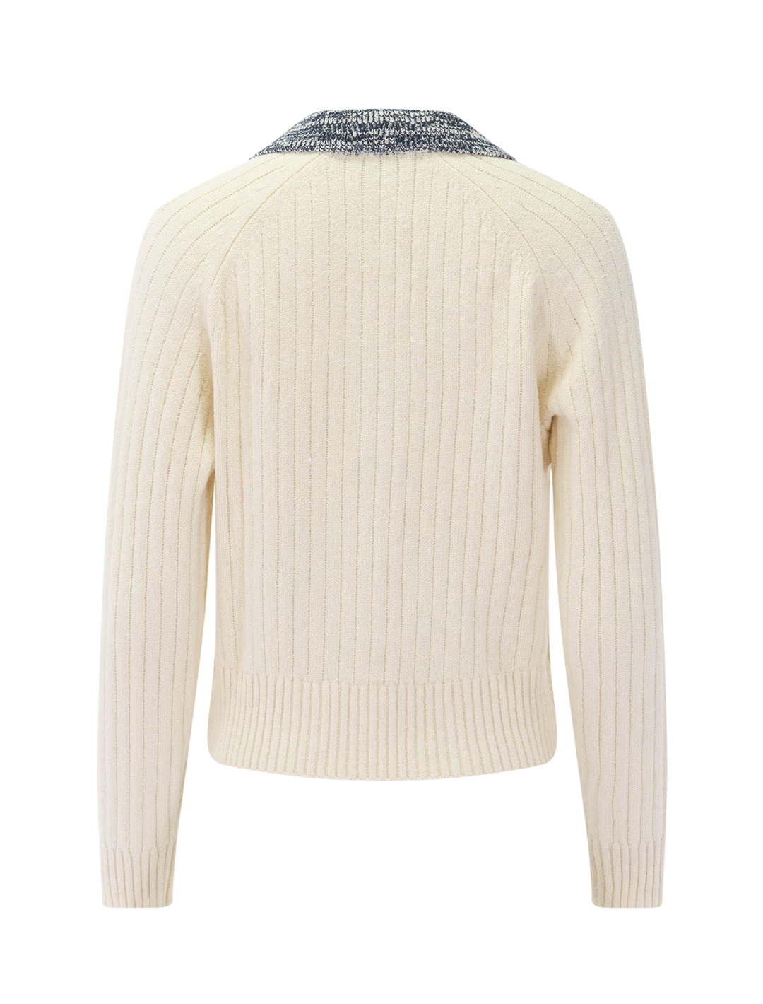 marled henley sweater in magnolia