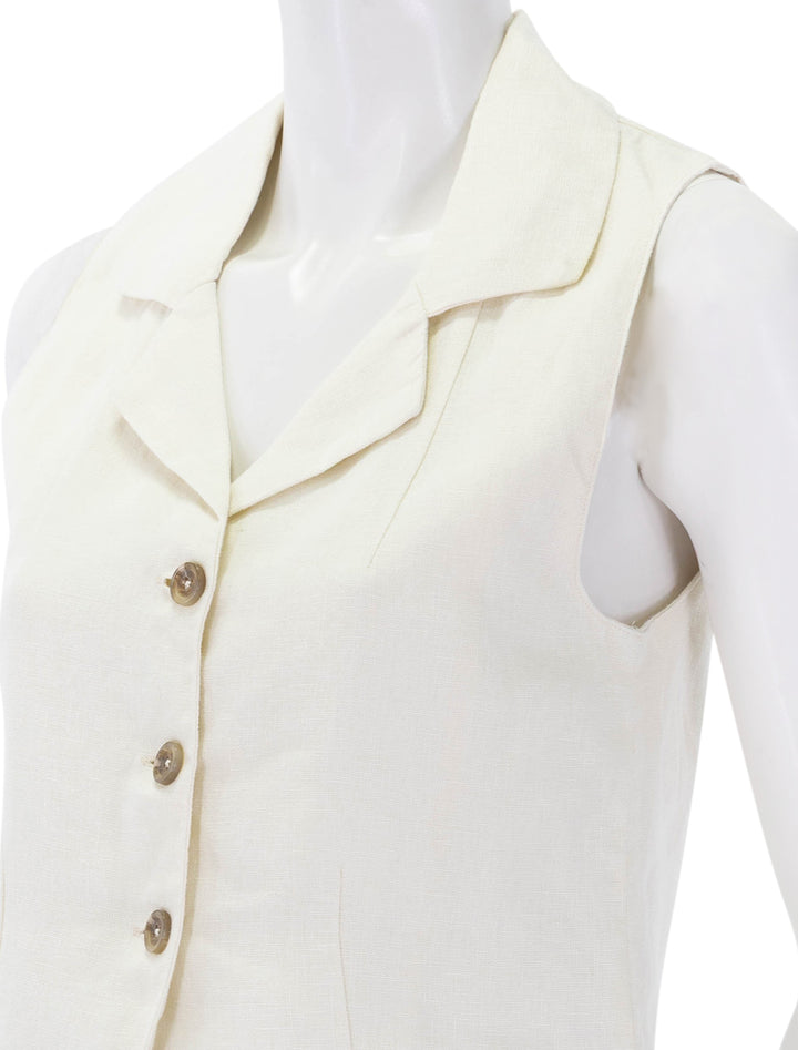 neev top in flax linen