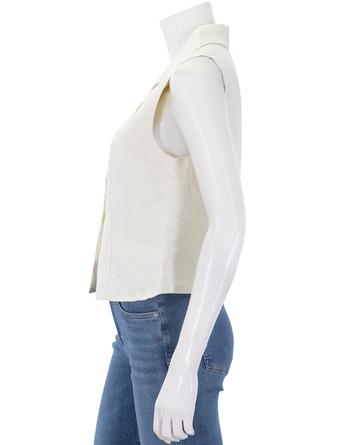 neev top in flax linen