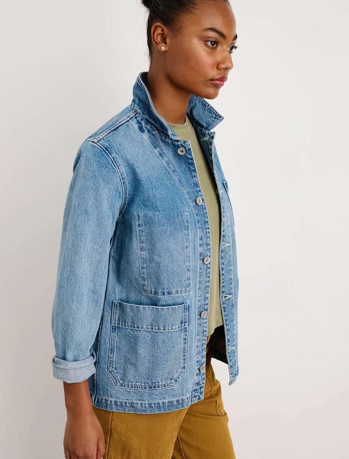 britt work jacket in denim