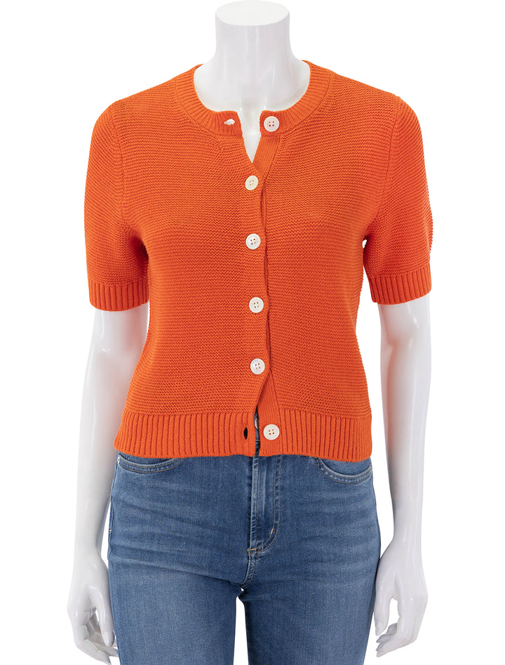 elle sweater in tangerine