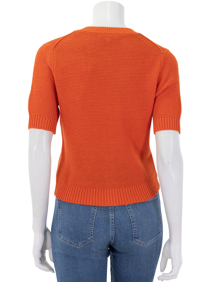 elle sweater in tangerine