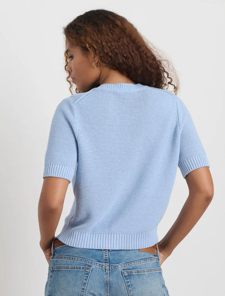 elle sweater in hydrangea