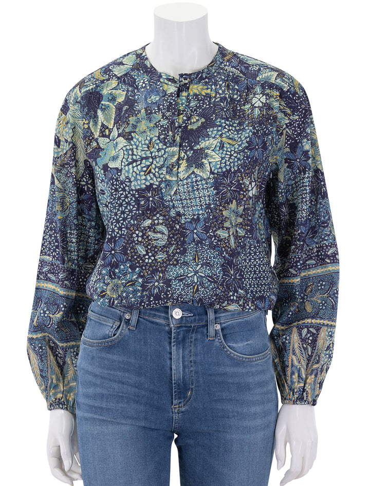 harlowe blouse in portofino