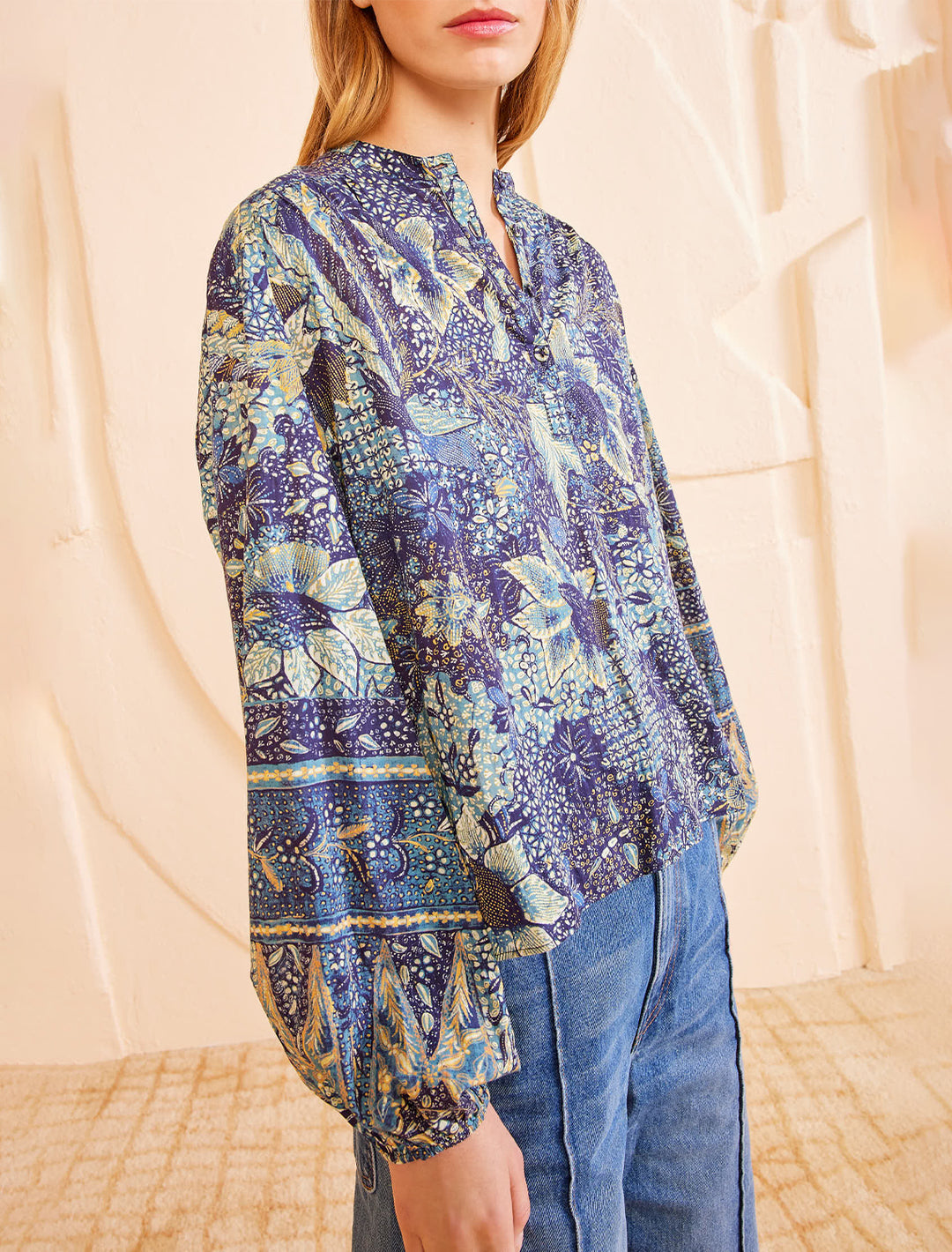 harlowe blouse in portofino
