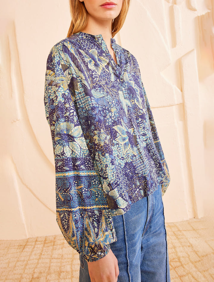 harlowe blouse in portofino