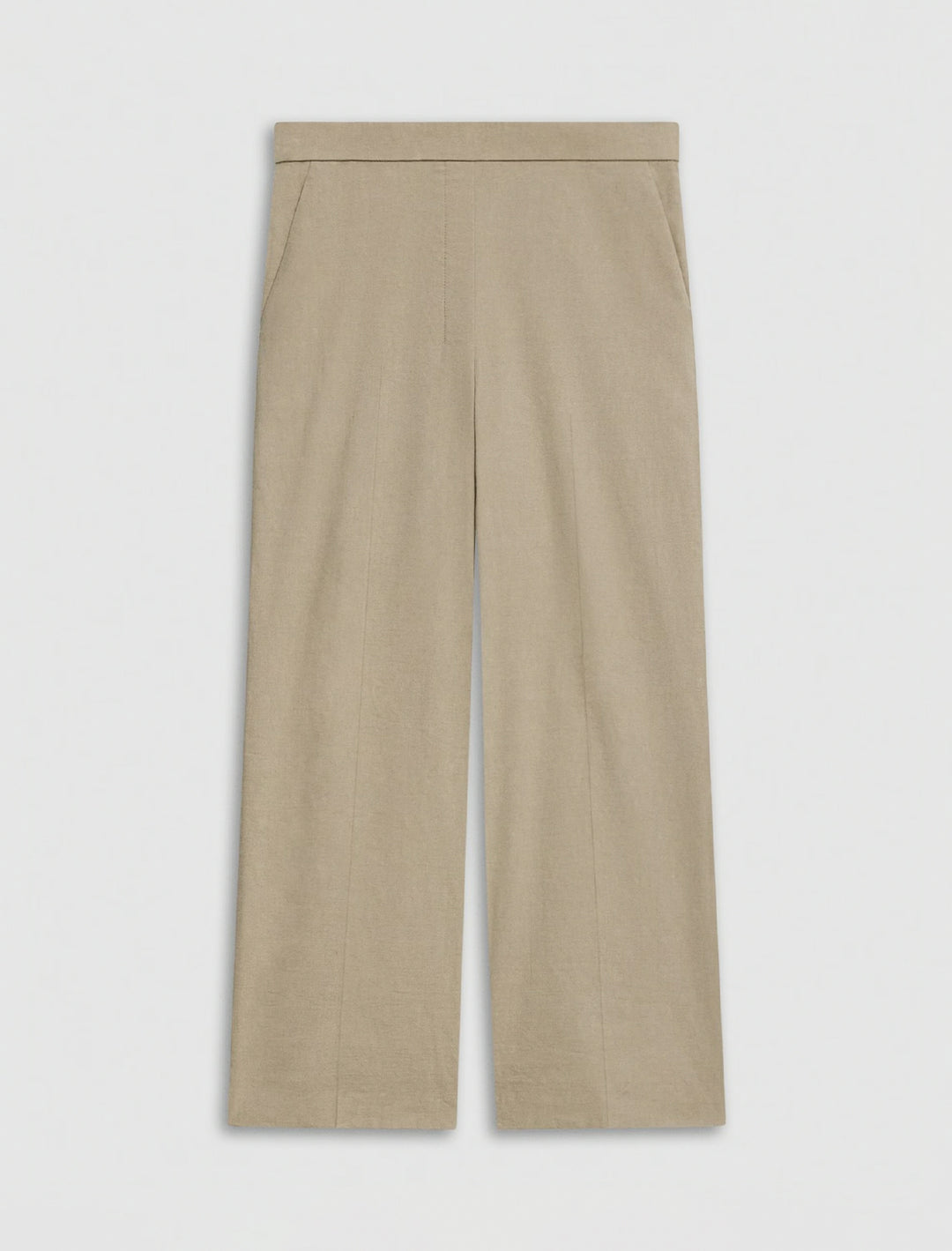 relaxed pull-on pant in soft taupe