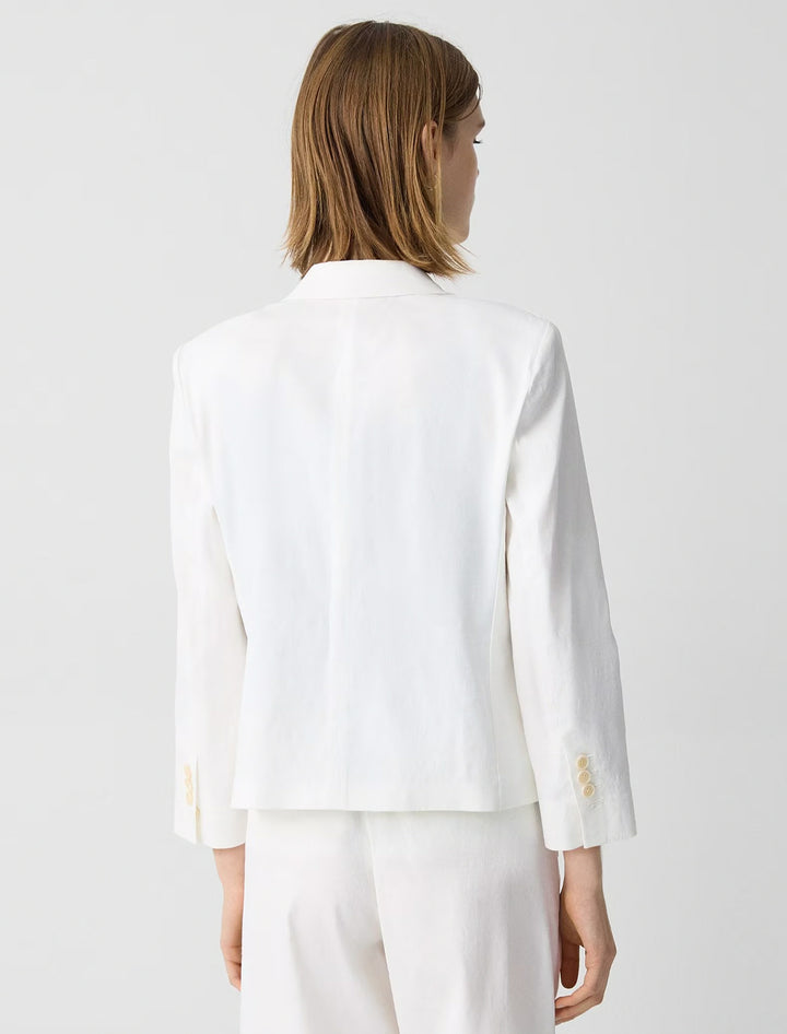 shrunken blazer in white