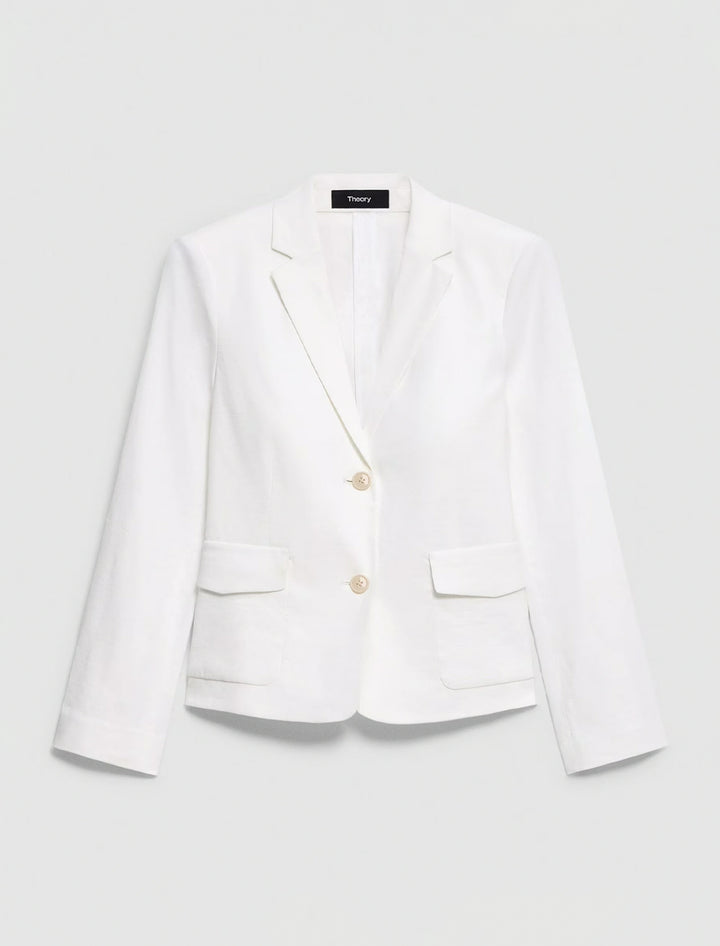 shrunken blazer in white