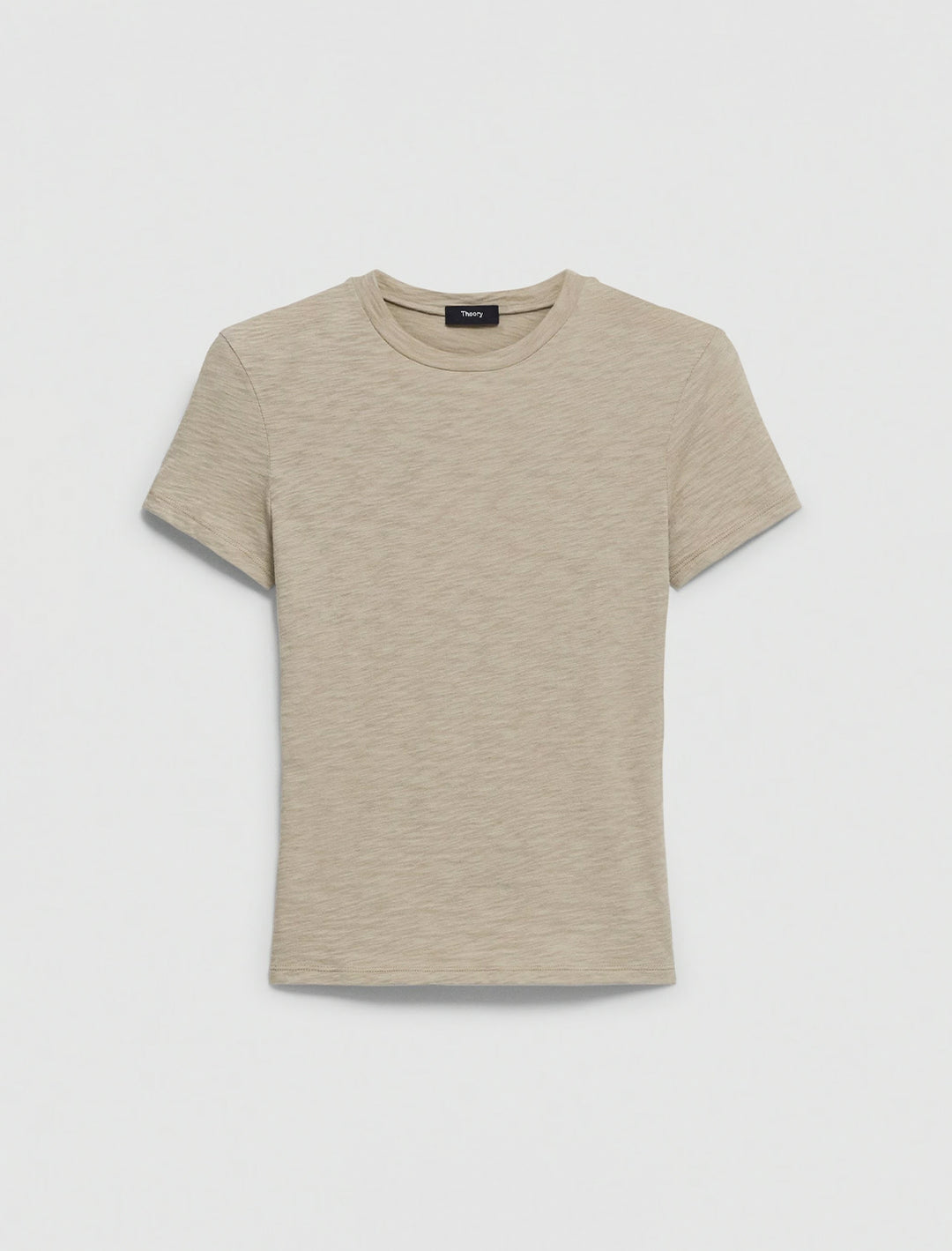 tiny tee slub in soft taupe