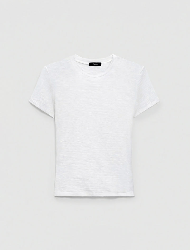 tiny tee slub in white