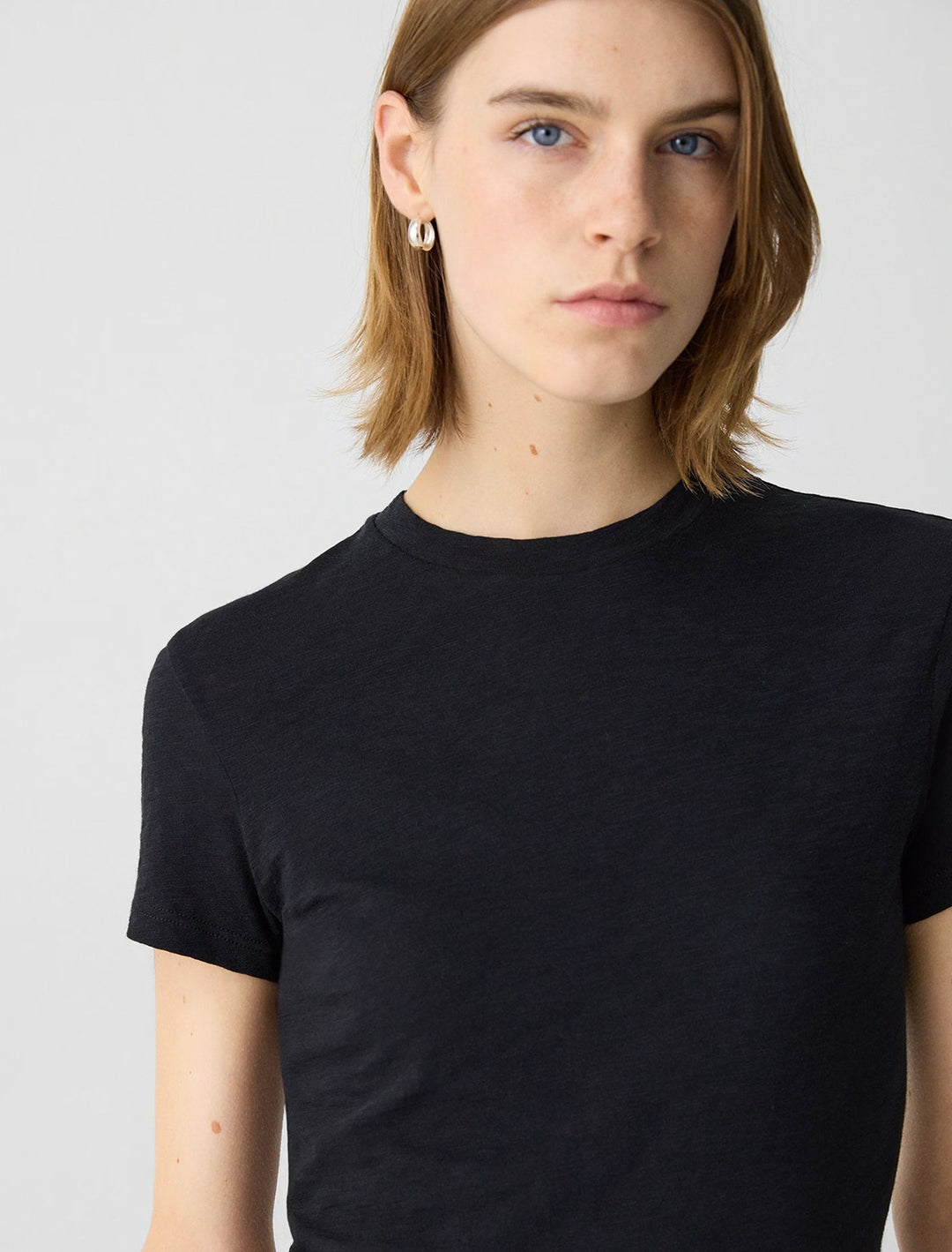 tiny tee slub in black
