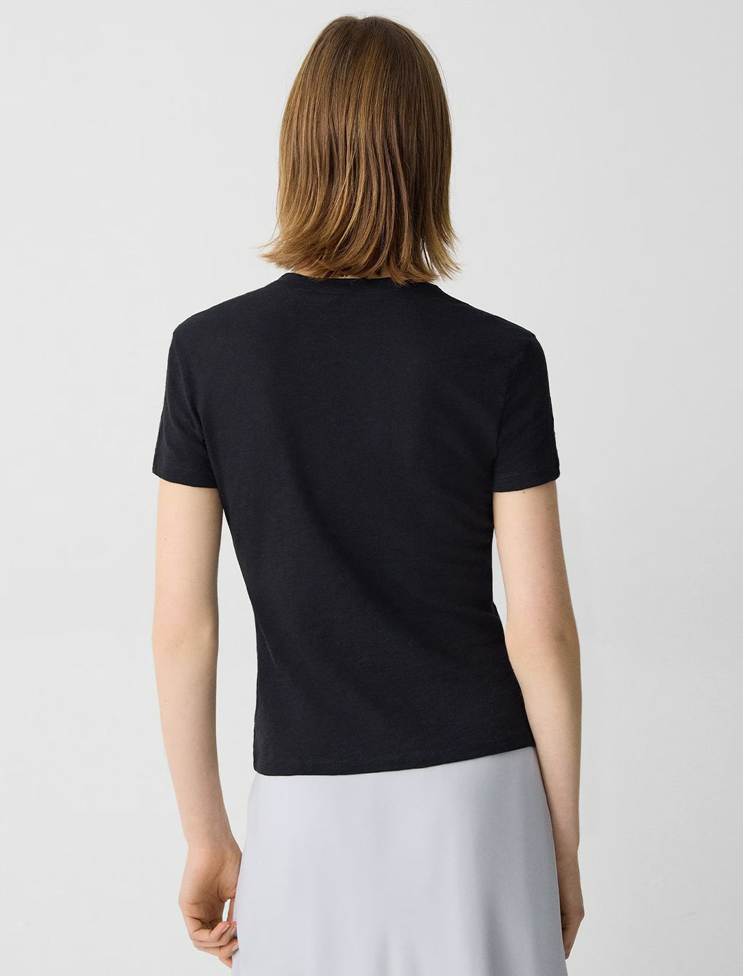 tiny tee slub in black