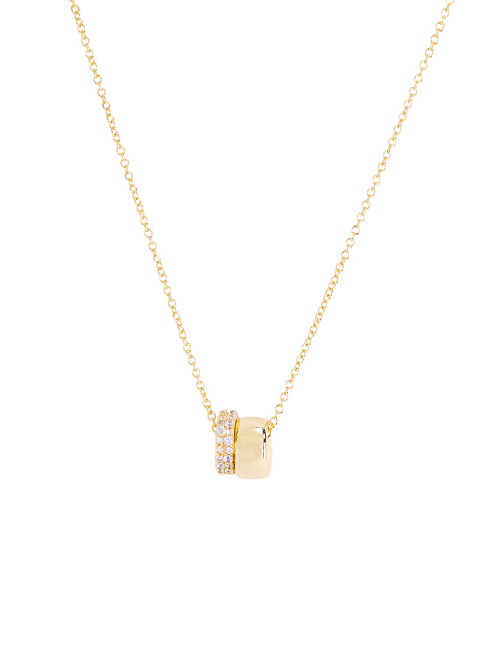 pave charm necklace