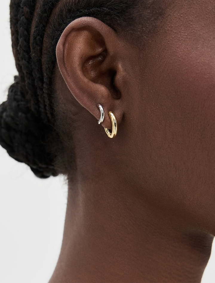 super katerina two tone hoops