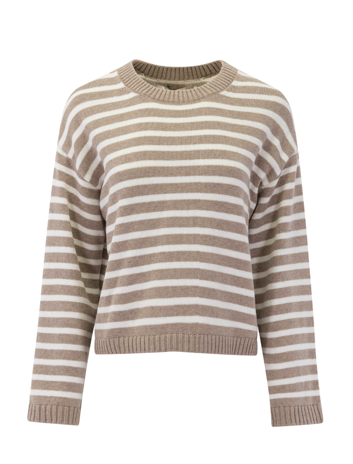 rosie fawn and ecru striped sweater
