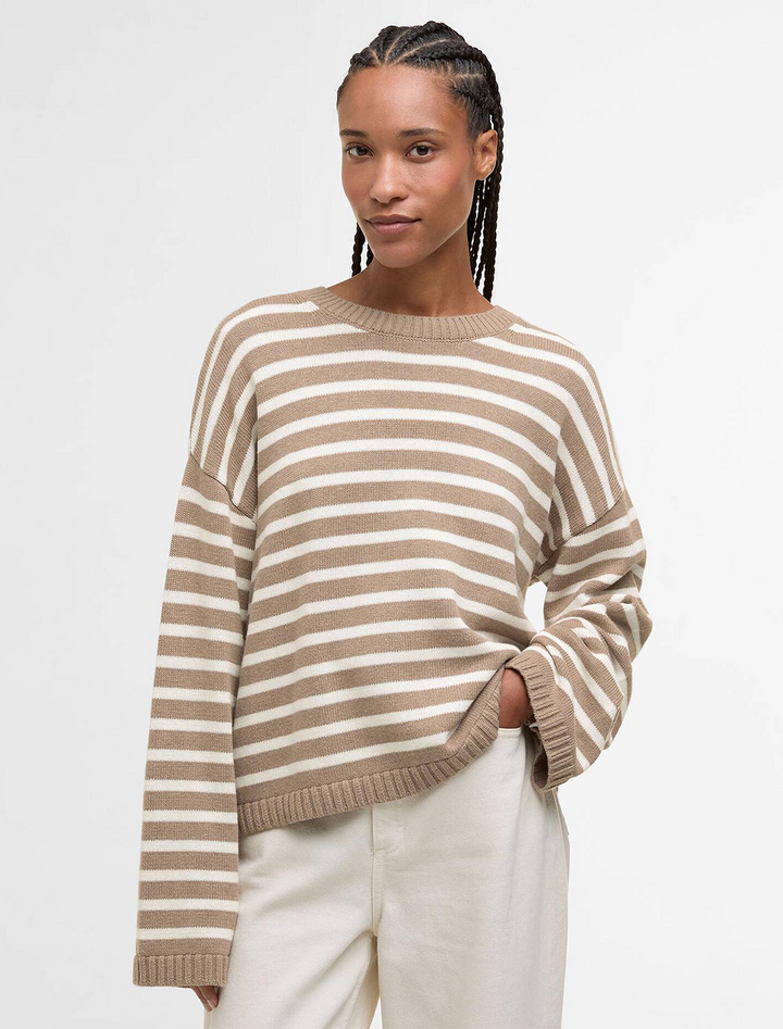 rosie fawn and ecru striped sweater