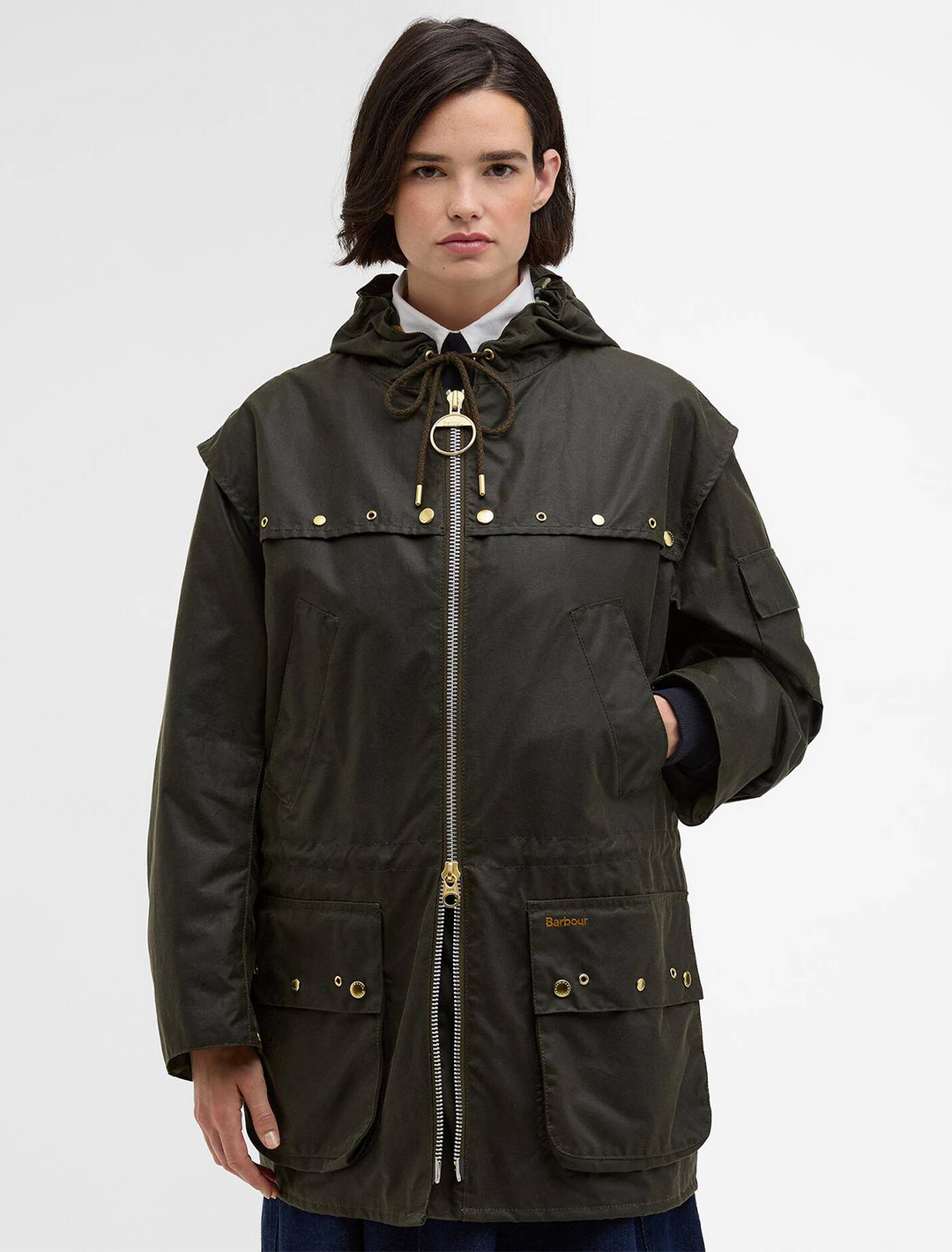 aberford wax jacket in archive olive