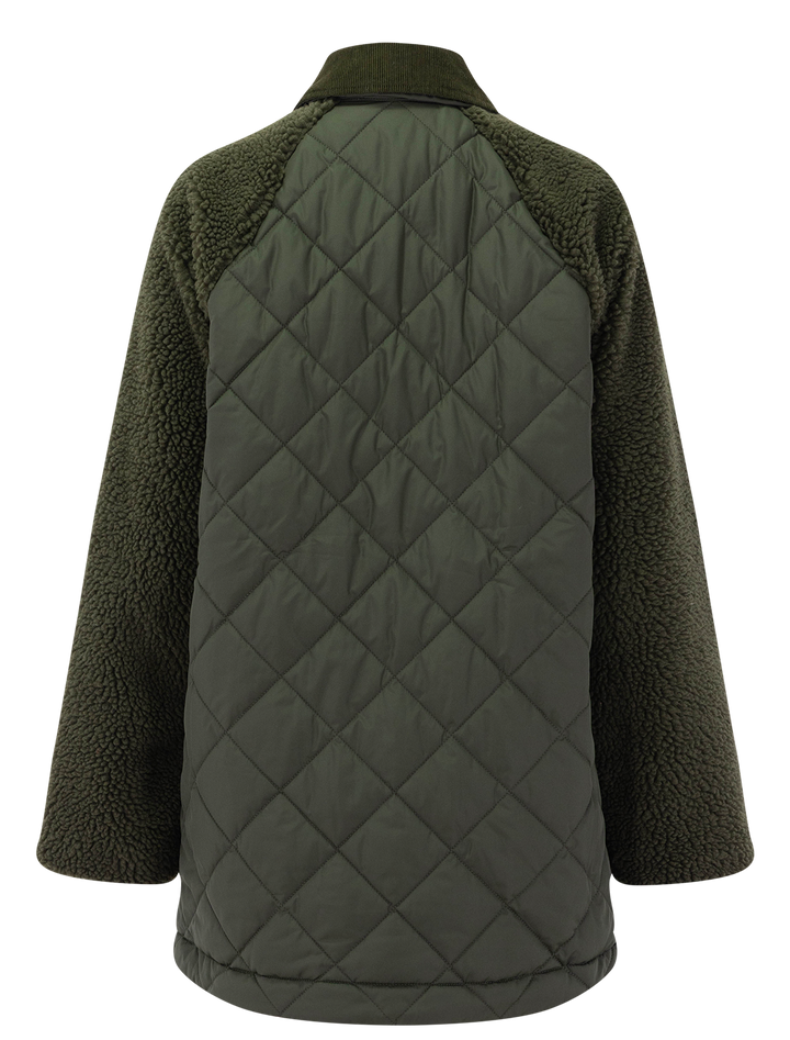 barden quilted jacket in olive