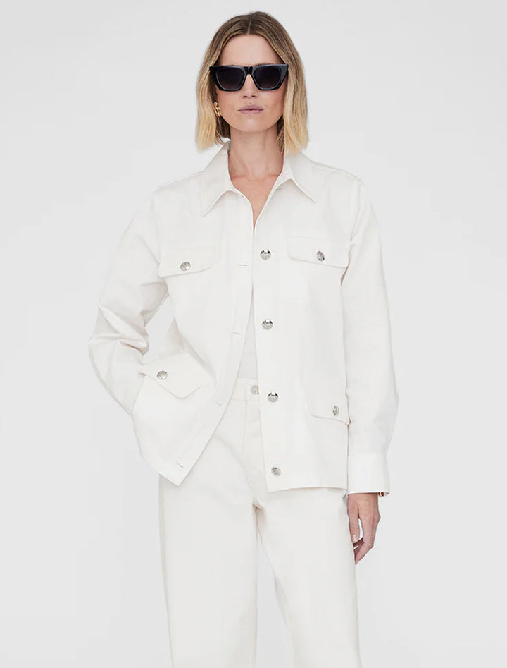 corey jacket in ecru