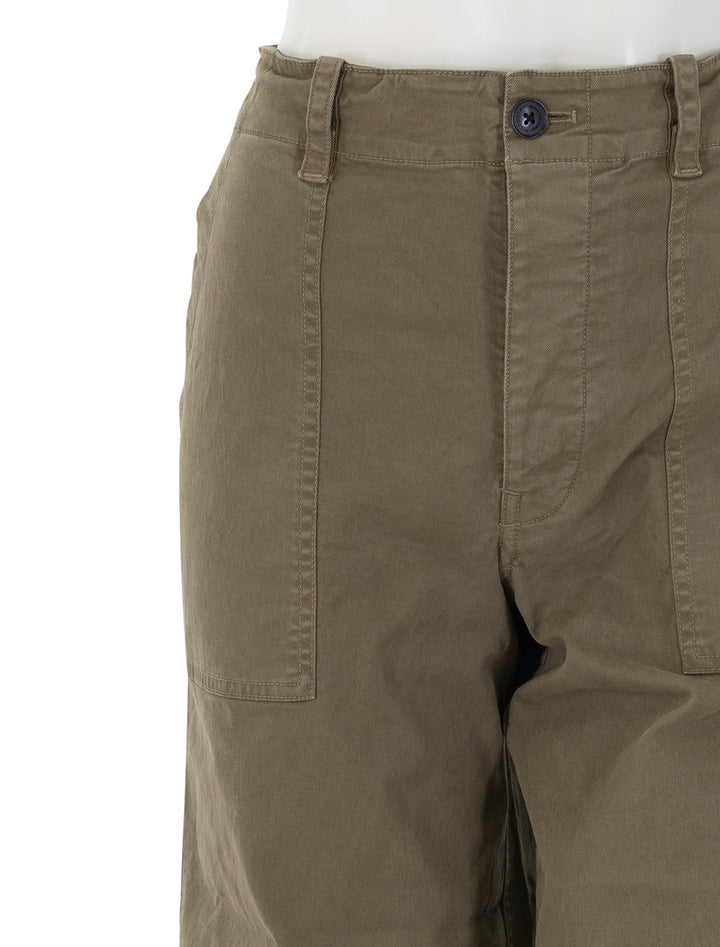 leon boy pant in military green