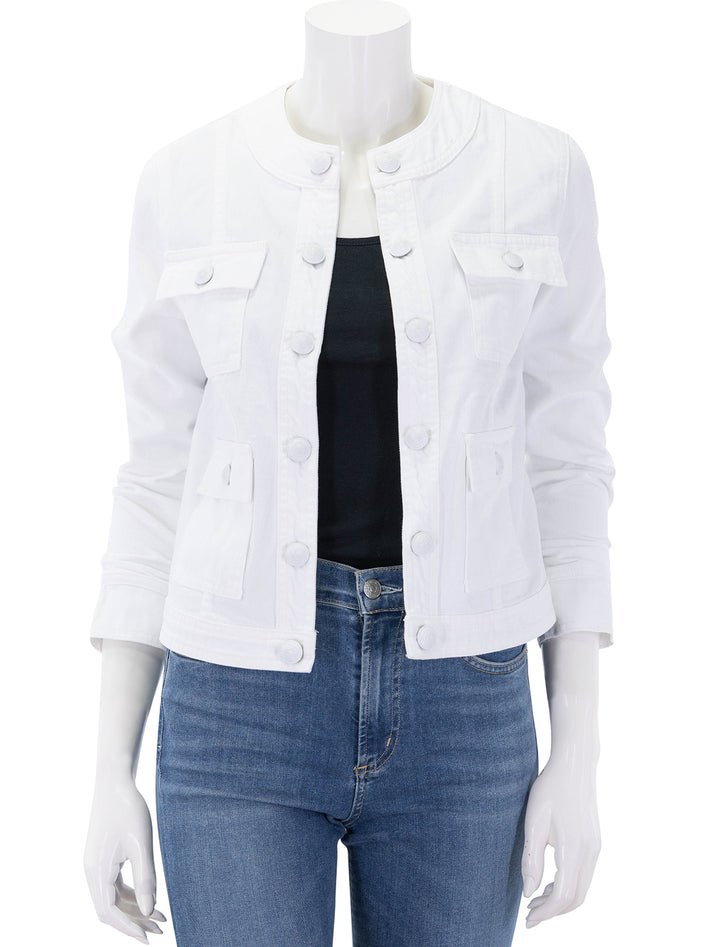 yari jacket in white