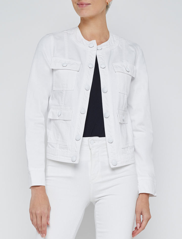 yari jacket in white