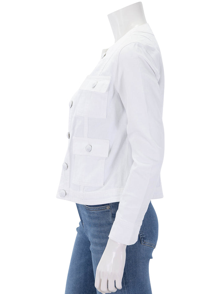 yari jacket in white