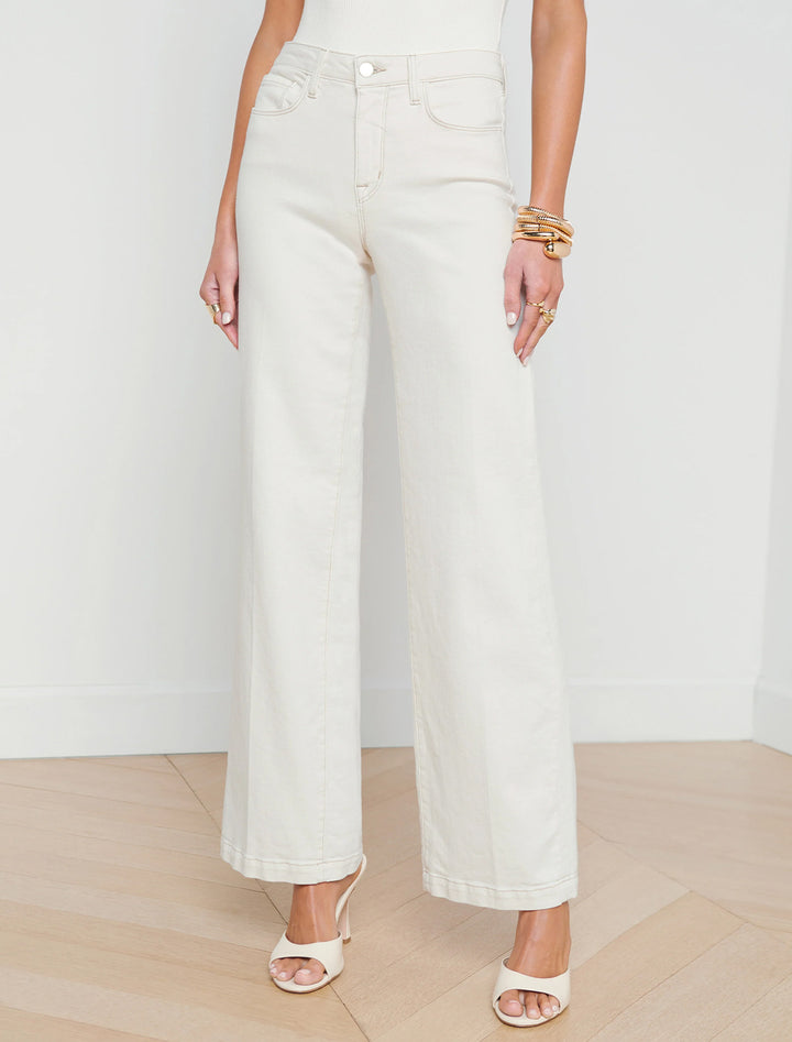 scottie high rise jean in macadamia