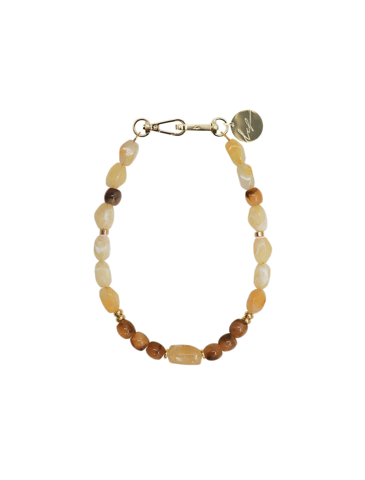 holly perles beige et marrons