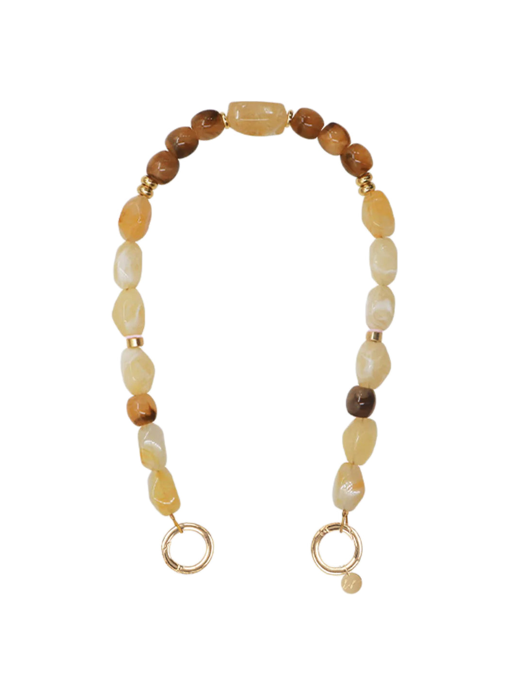 holly perles beige et marrons