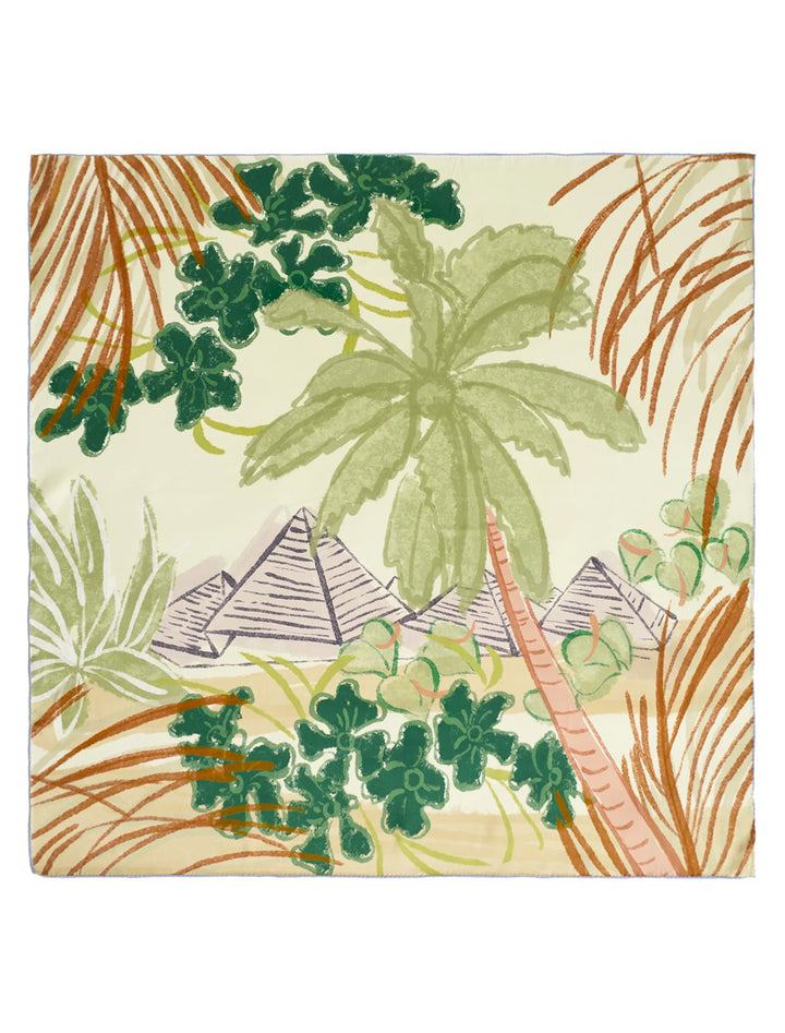 little dix bay large silk scarf