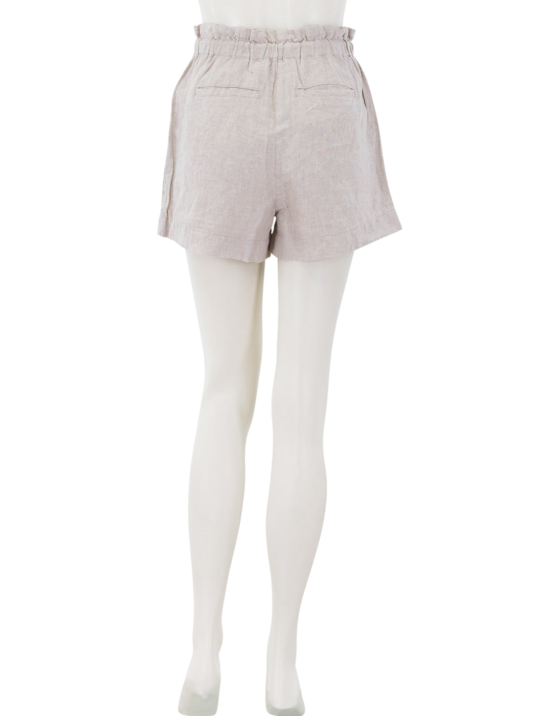 foster shorts in heather flax