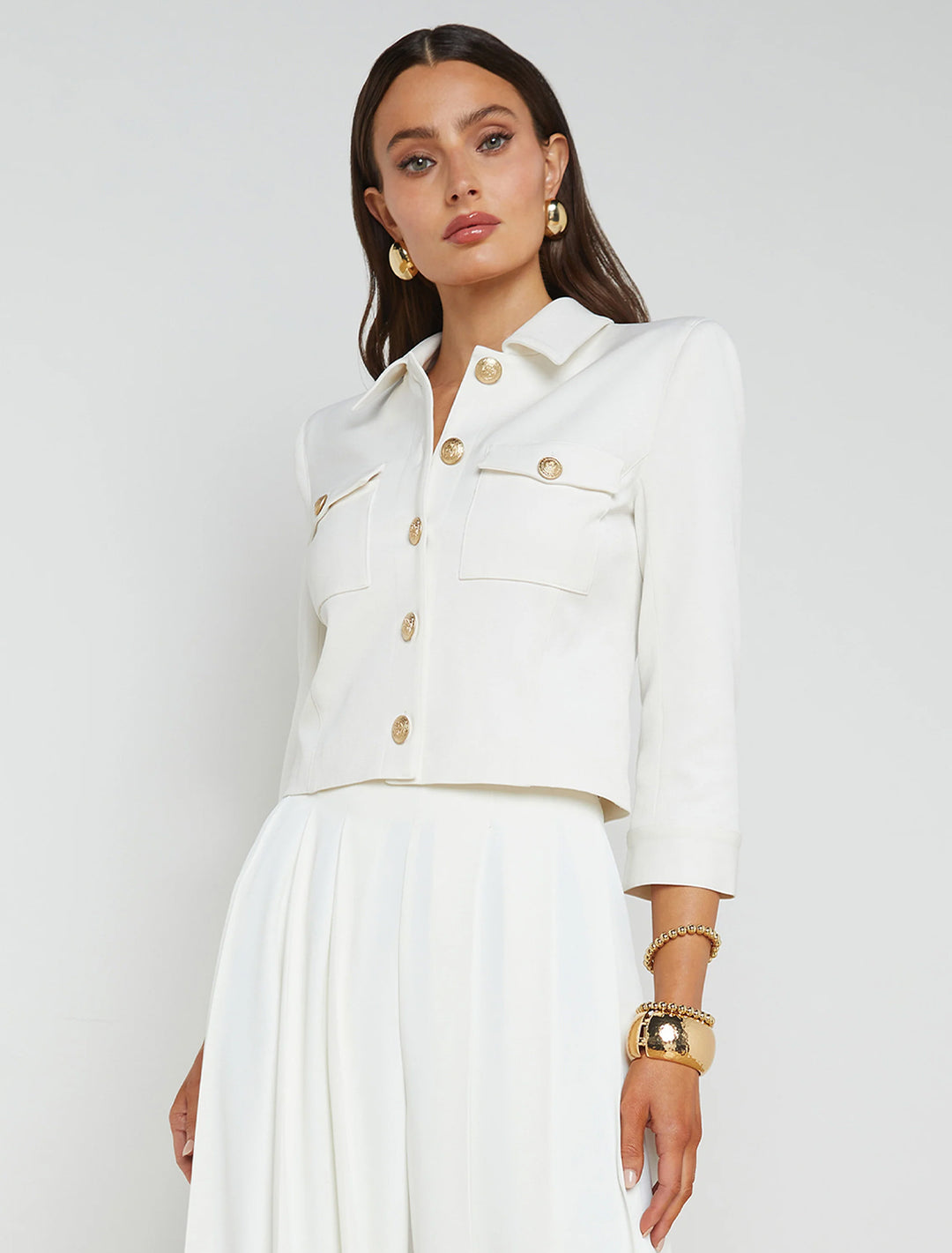 kumi jacket in white
