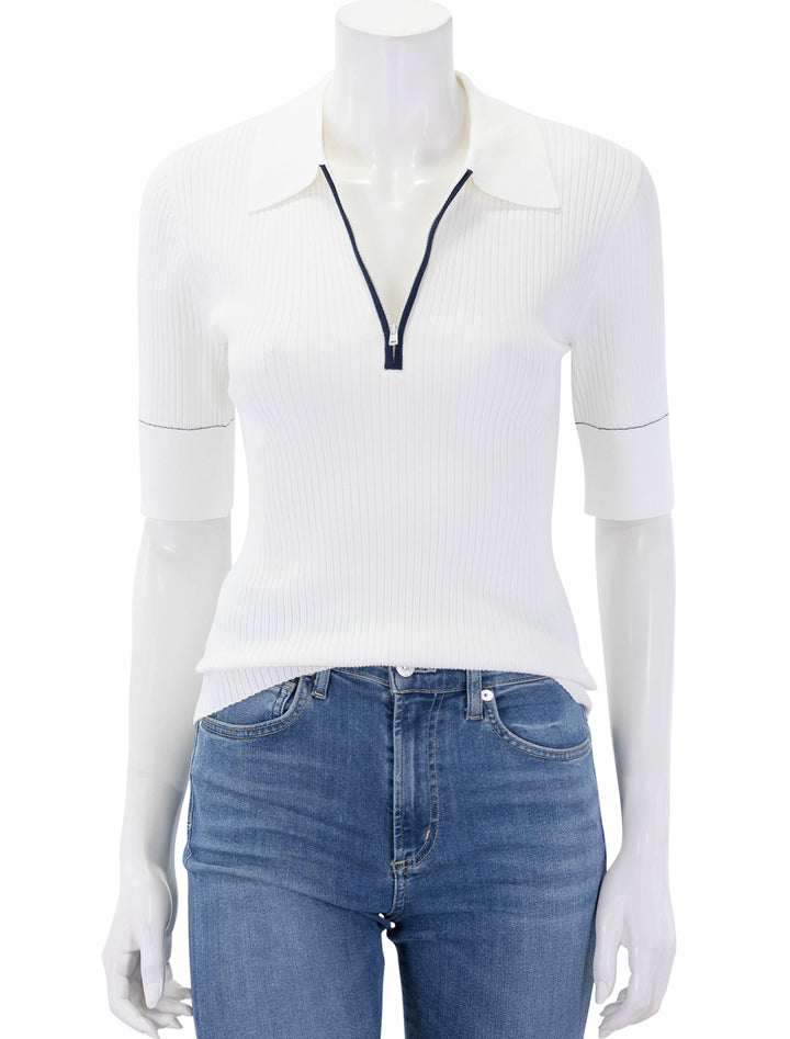 half zip polo sweater