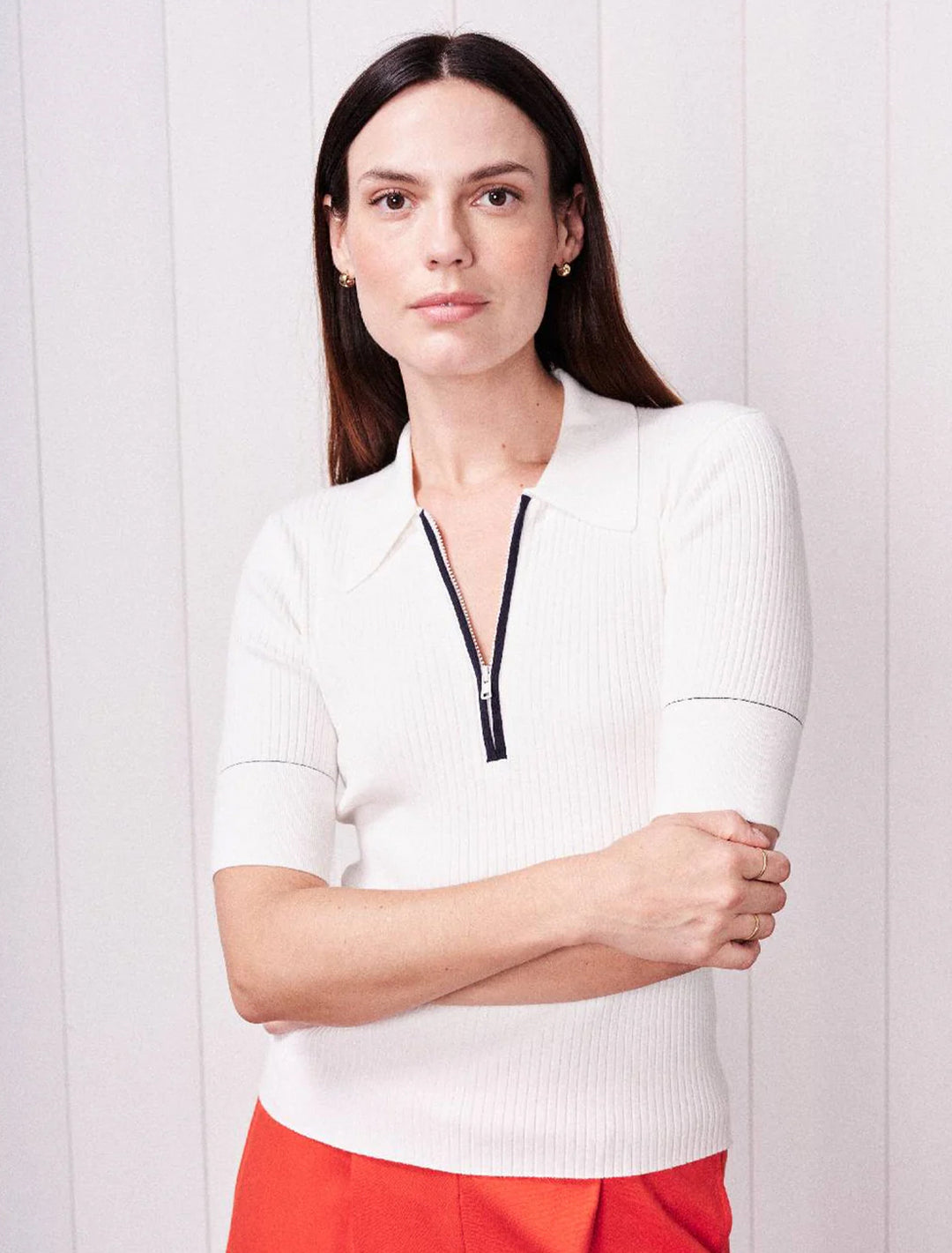 half zip polo sweater