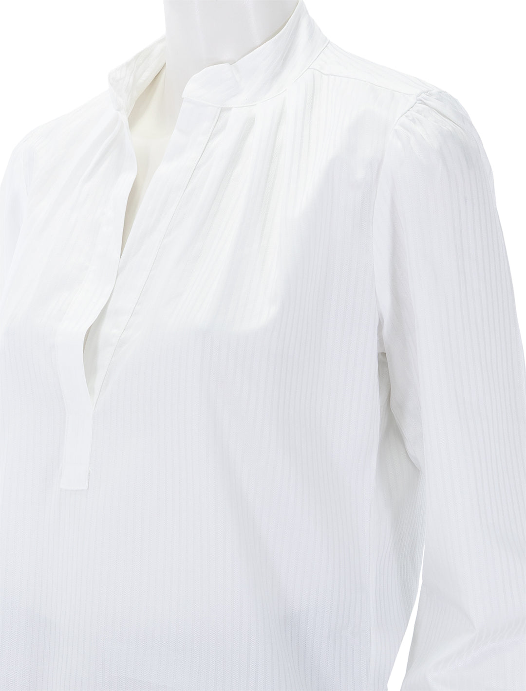 the puff shirt piquete weave egyptian cotton in duke tonal