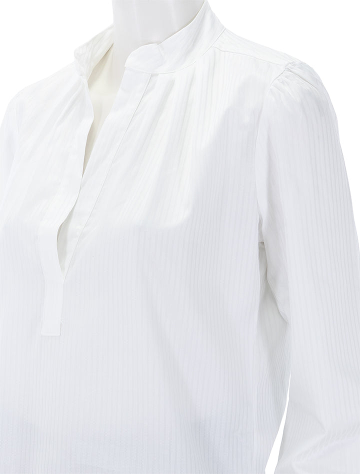 the puff shirt piquete weave egyptian cotton in duke tonal