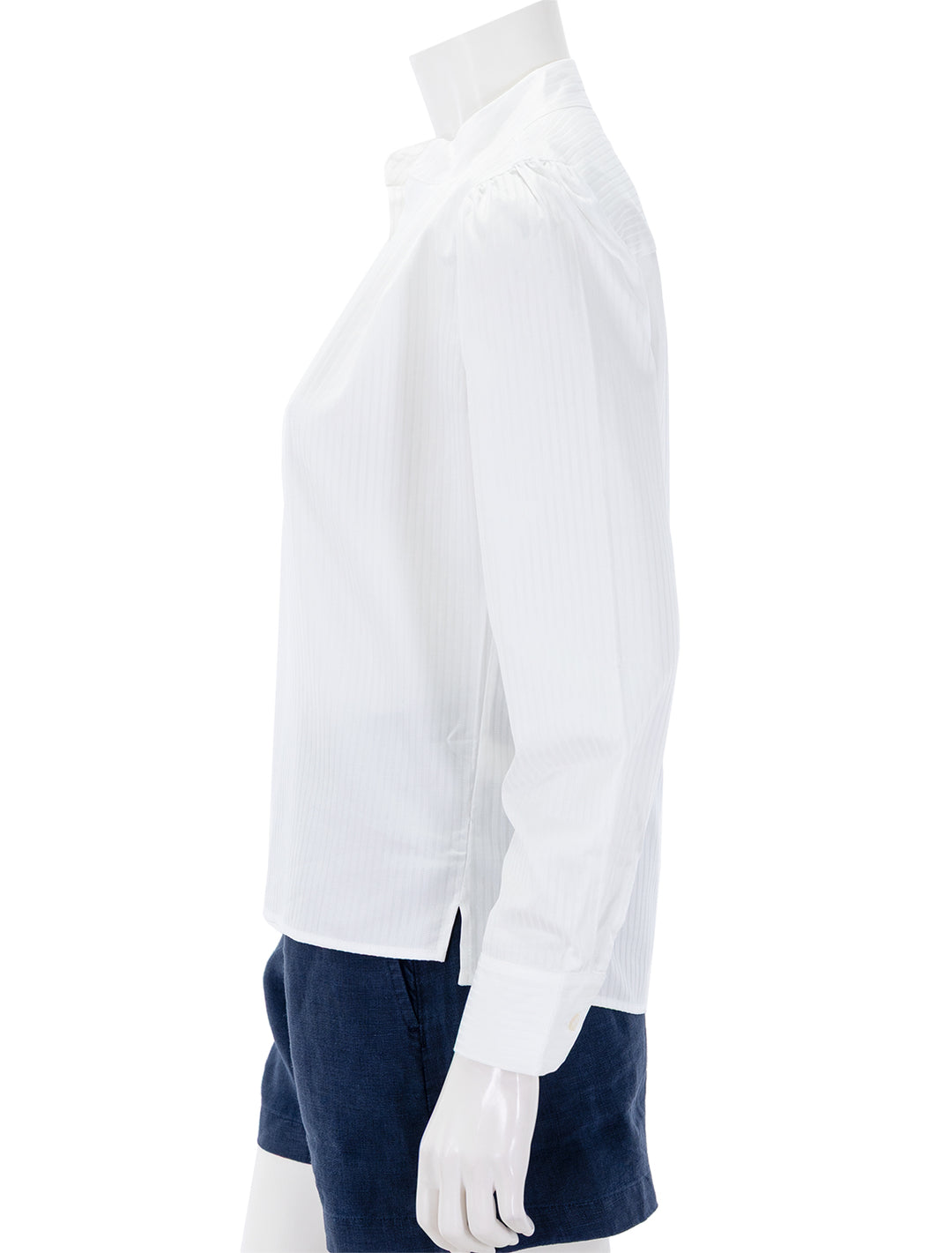 the puff shirt piquete weave egyptian cotton in duke tonal