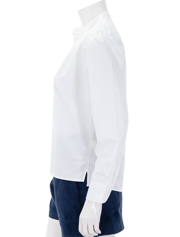 the puff shirt piquete weave egyptian cotton in duke tonal