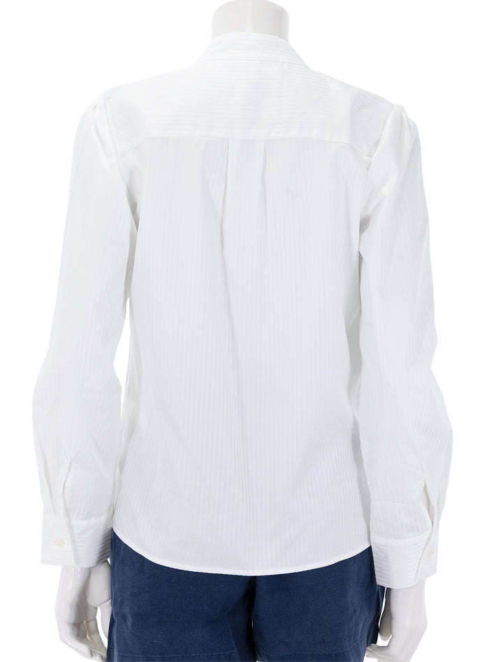 the puff shirt piquete weave egyptian cotton in duke tonal