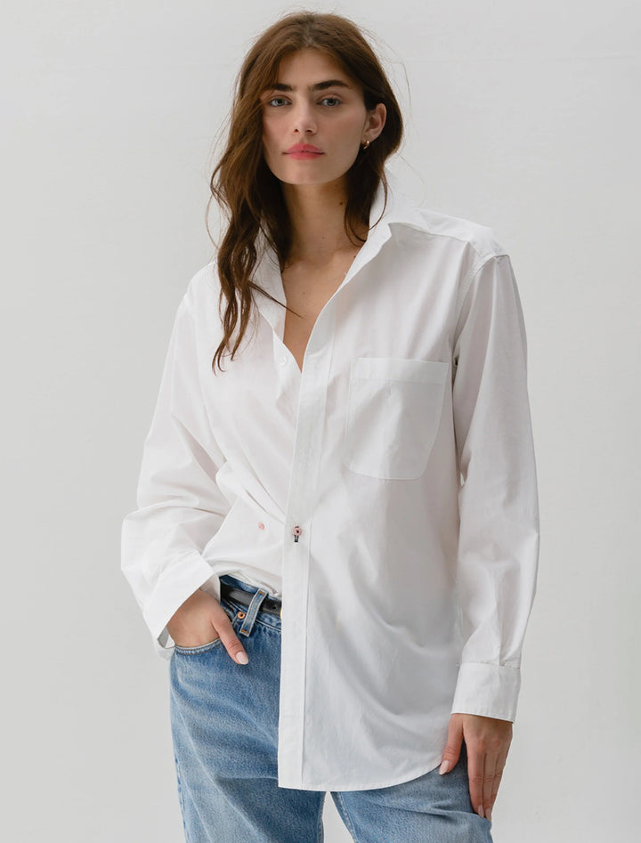 the men's shirt in optic white