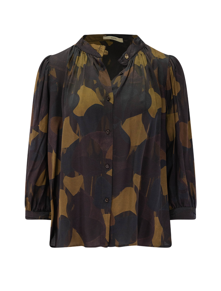 lylist blouse in moss utamika