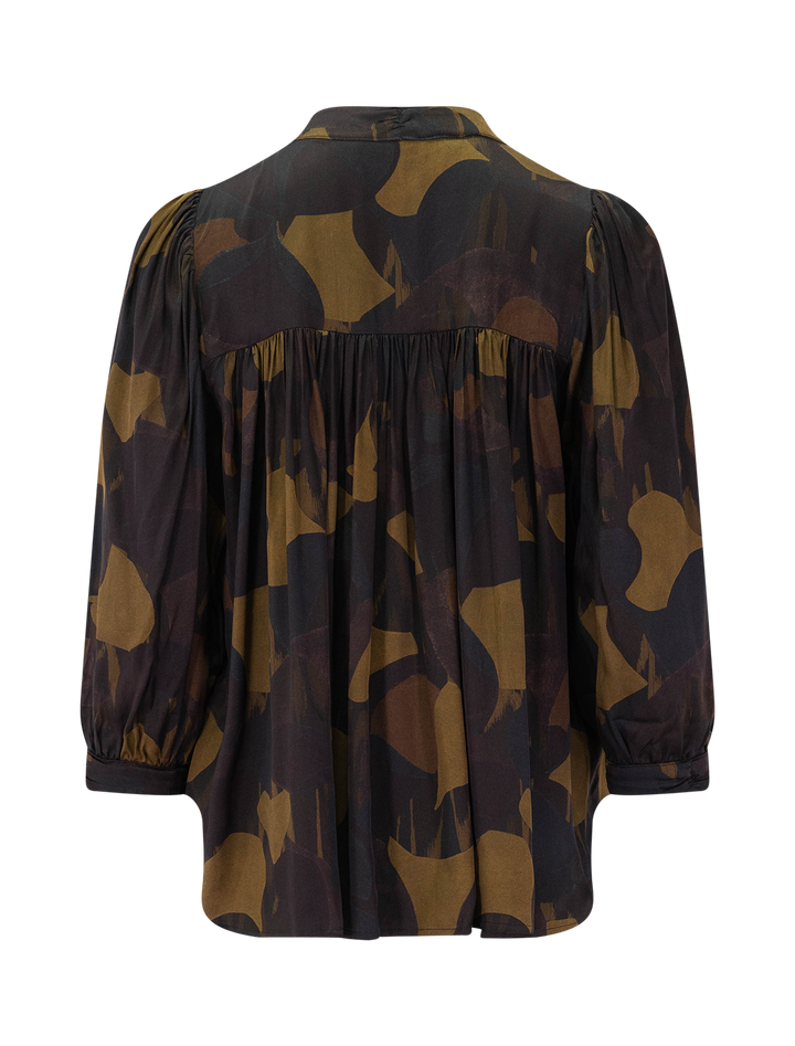 lylist blouse in moss utamika