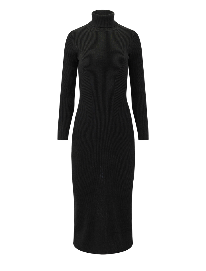 loyna ribbed knit dress in moonlux