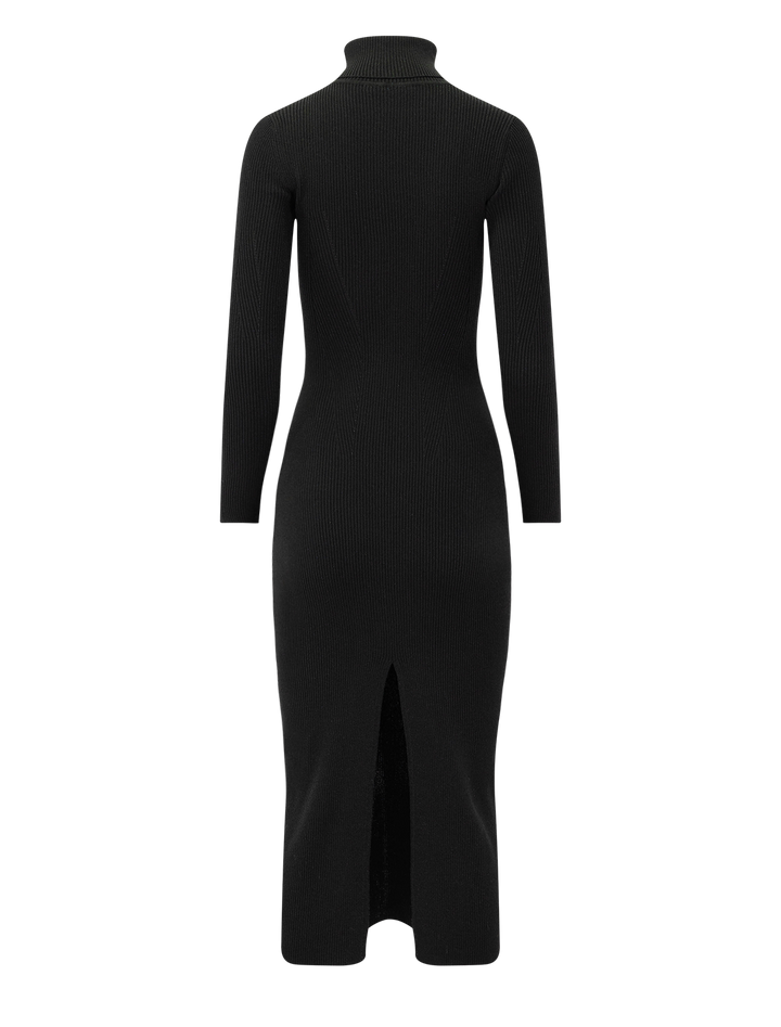 loyna ribbed knit dress in moonlux