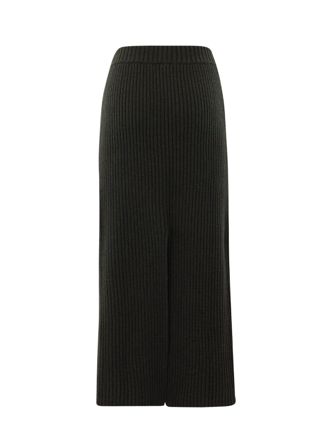 kelen ribbed knit skirt in forest