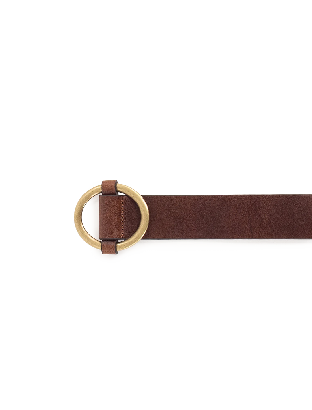 tissao t belt in chestnut leather